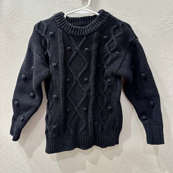 Cotton On Kids Black Knit Sweater - Picture 1 of 5